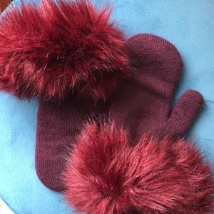 ALDO Faux Fur Lined Mittens